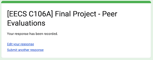 Proof of peer evaluations completion